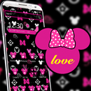 Pink love graffiti mouse theme APK