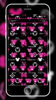 Pink love graffiti mouse theme اسکرین شاٹ 3