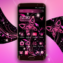 Butterfly Pink Theme \ Samsung Huawei LG Nokia HTC APK