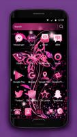 Butterfly Pink Theme \ Samsung Huawei LG Nokia HTC تصوير الشاشة 1