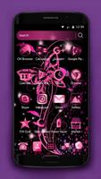 Butterfly Pink Theme \ Samsung Huawei LG Nokia HTC تصوير الشاشة 2