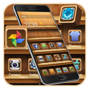 Wood launcher theme APK