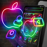 Apple Neon Black Theme 🍎 আইকন