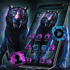 Neon Devil Tiger Theme 🐅 APK download