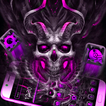 Dark Purple Black Skull Launcher Theme 💀