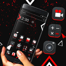 Red and Black Business Dark Launcher Theme 💞 APK