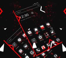 Red and Black Business Dark Launcher Theme 💞 Affiche