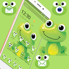 ikon Cute Lovely Cartoon Frog Wallpaper Theme 🐸