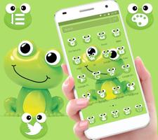 Cute Lovely Cartoon Frog Wallpaper Theme 🐸 โปสเตอร์