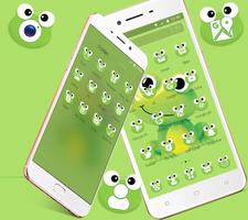 Cute Lovely Cartoon Frog Wallpaper Theme 🐸 ảnh chụp màn hình 1