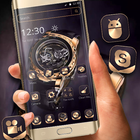 Golden Brown Metallic Watch Theme ⌚ ikona
