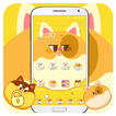 Cartoon cute cat theme, cute cat icon wallpaper