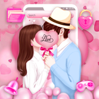 Sweet Romantic Love Couple Theme Zeichen