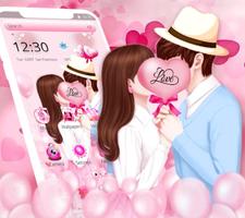 Sweet Romantic Love Couple Theme syot layar 1