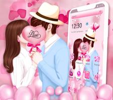 Sweet Romantic Love Couple Theme captura de pantalla 2