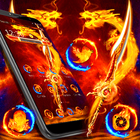 Fire Dragon Wallpaper HD Theme 🔥 icône