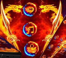 Fire Dragon Wallpaper HD Theme 🔥 capture d'écran 2
