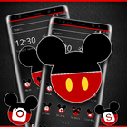 Cute Red Micky and Minnie Mouse Theme💝 icône
