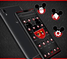 Cute Red Micky and Minnie Mouse Theme💝 ảnh chụp màn hình 1
