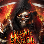 Flaming Fire Skull Reaper Theme icône
