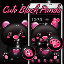 Cute Black Pink Cat Launcher Theme 😻 APK