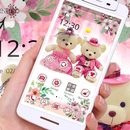 The Pink Theme of Wedding Teddy Bear APK