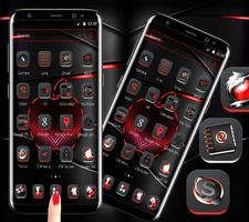 Red Black Apple Dark Launcher Theme 🍎 bài đăng