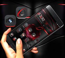 Red Black Apple Dark Launcher Theme 🍎 Ekran Görüntüsü 3