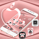 Rose Gold Crystal Apple Launcher Theme 🍏 APK