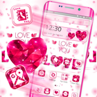 Red Heart Love Launcher Theme 💞 simgesi