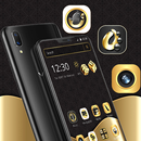 Black Golden Brown Luxury Launcher Theme 😎 APK