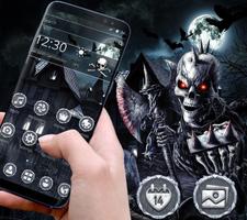 برنامه‌نما Black Devil Death Skull Theme عکس از صفحه