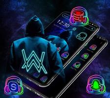 Neon DJ Marshmellow Music Theme 🎧 screenshot 3