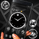Black Metal Watch Luxury Launcher Theme ⌚ APK