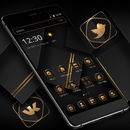 Black Golden Brown Launcher Theme 📚 APK