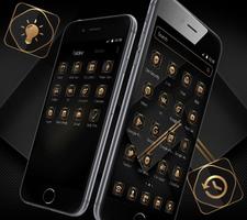 Black Golden Brown Launcher Theme 📚 Affiche