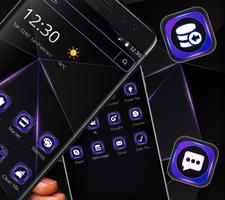 Cool Purple Black Neon Theme ✨ ảnh chụp màn hình 1