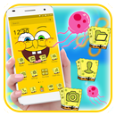 Cute Yellow Cartoon Theme APK