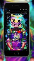 Colorful Graffiti DJ Marshmello Theme تصوير الشاشة 3