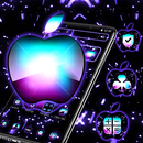 التفاح النيون زجاج الموضوع APK