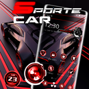 Red and Black Sports Speed Car Theme 🚗 APK