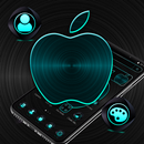 Black Crystal Apple Metallic Launcher Theme 🍎 APK