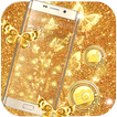 Gold Diamond Butterfly Glitter Theme 🦋