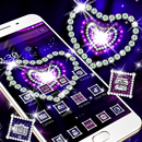Shiny Diamond Purple Heart Theme 💖 APK