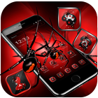 Red Dark Black Spider Launcher Theme 🕷️🕸️ icône