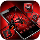 Red Dark Black Spider Launcher Theme 🕷️🕸️ icône