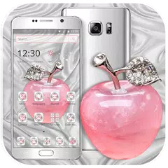 Crystal Pink Apple Launcher Theme 🍎 APK download