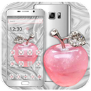 Crystal Pink Apple Launcher Theme 🍎 APK