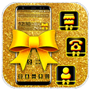 Golden Glitter Ribbon Theme 🎀 APK