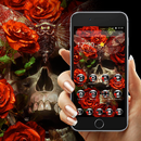 Luxury Red Rose Skull Theme APK